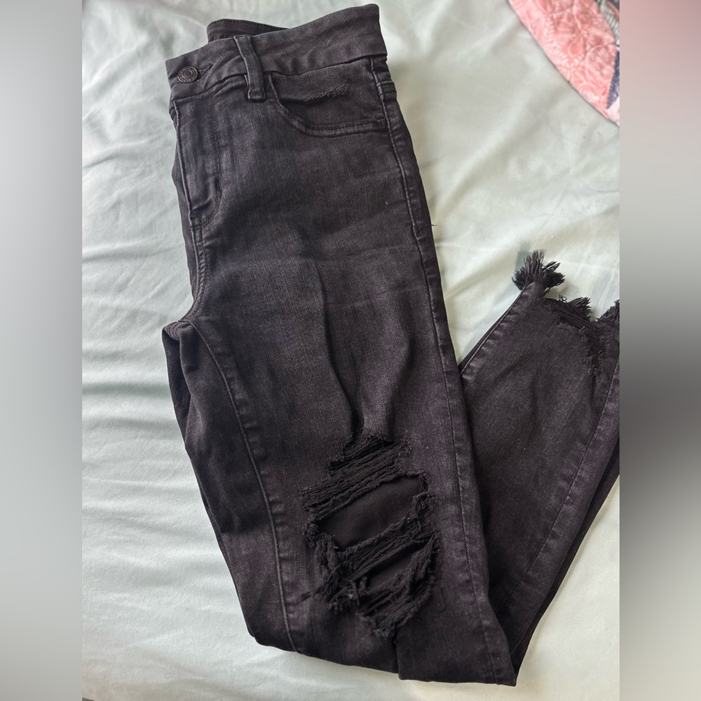 Black Curvy AE Jeans
